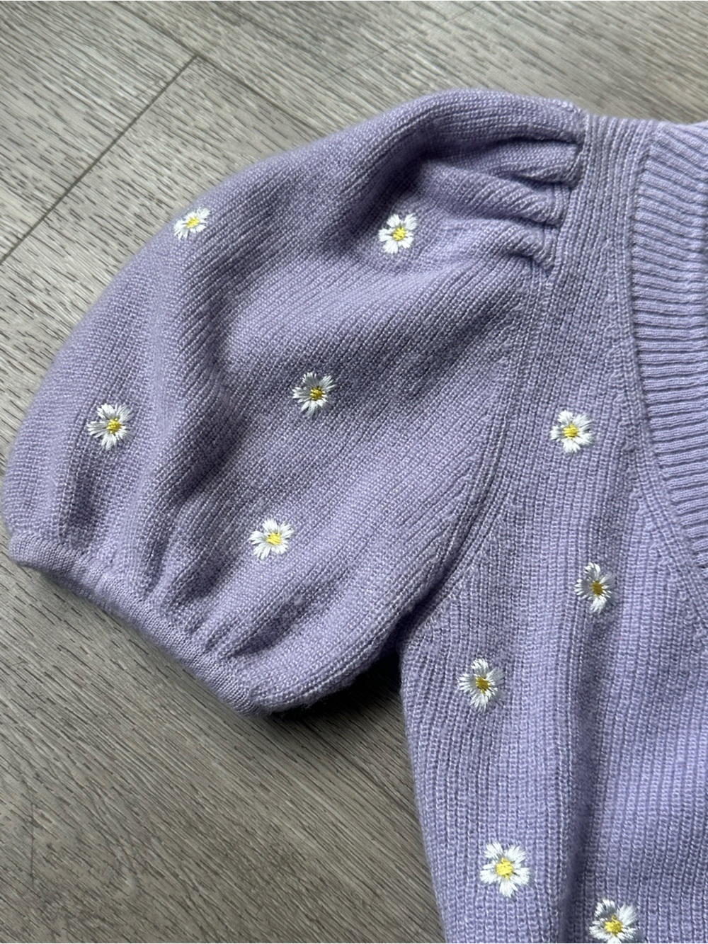 For Love And Lemons Daisy Cropped Sweater Top - Picture 5 of 6